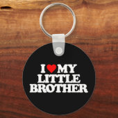 PORTE-CLÉS J'AIME MON PETIT FRÈRE (Recto)