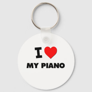 Porte-clés J'aime mon piano