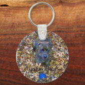 Porte-clés J'aime mon Pit Bull (Recto)