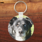 Porte-clés J'aime mon Porte - clé de chien (Recto)