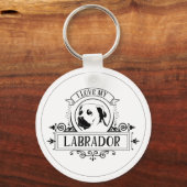 Porte-clés J'aime mon Porte - clé Labrador (Recto)