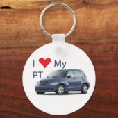 Porte-clés J'aime mon Porte - clé PT (bleu) (Recto)