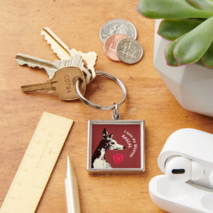 Porte-clés J'aime mon Porte - clé Whippet