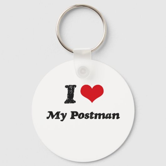 Porte-clés J'aime mon Postman (Recto)
