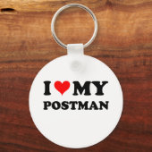 Porte-clés J'Aime Mon Postman (Recto)