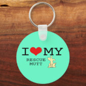 Porte-clés J'Aime Mon Secourt Mutt Porte - clé (Recto)