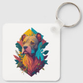 Porte-clés J'aime mon Staffy - Staffordshire Terrier, Tropica (Dos)