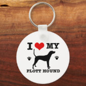 Porte-clés J'aime mon terrier (Recto)