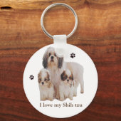 Porte-clés J'aime mon tzu chih (Recto)