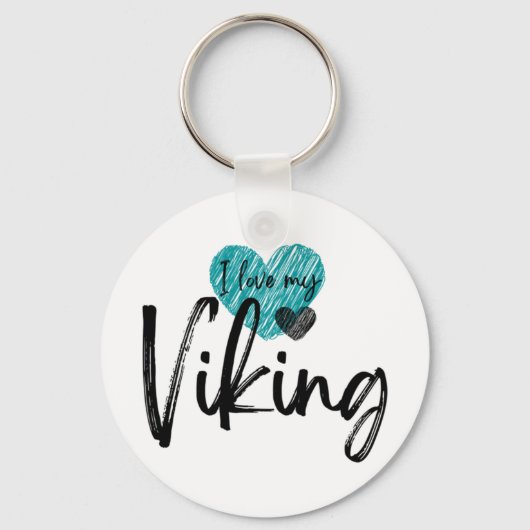 Porte-clés J'aime mon Viking (Recto)