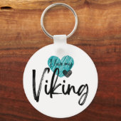 Porte-clés J'aime mon Viking (Recto)