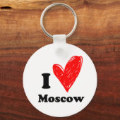Porte-clés J'aime Moscou (Recto)