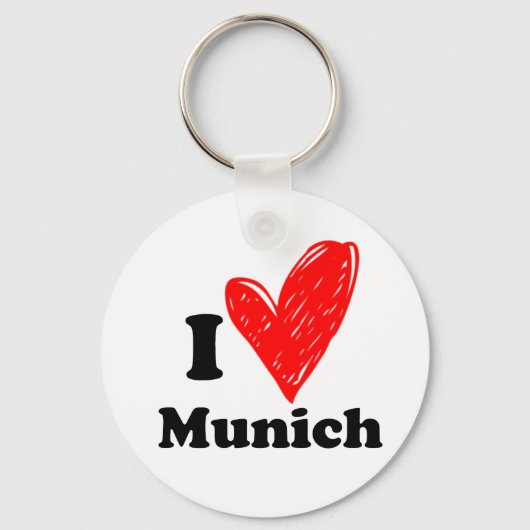 Porte-clés J'aime Munich (Recto)