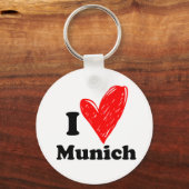 Porte-clés J'aime Munich (Recto)