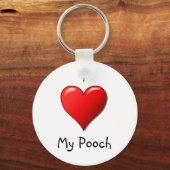 Porte-clés J'aime My Pooch Porte - clé (Recto)