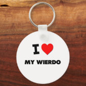 Porte-clés J'aime My Wierdo (Recto)