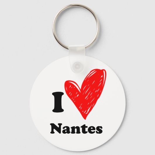 Porte-clés J'aime Nantes (Recto)
