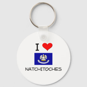 Porte-clés J'aime NATCHITOCHES Louisiane