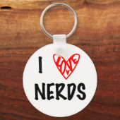 Porte-clés J'aime Nerds Porte - clé (Recto)