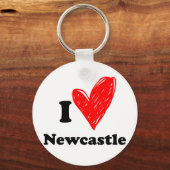 Porte-clés J'Aime Newcastle (Recto)