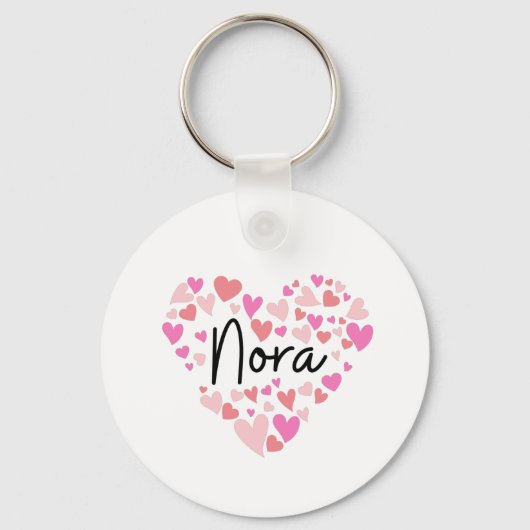 Porte-clés J'aime Nora (Recto)