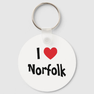 Porte-clés J'aime Norfolk