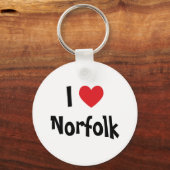 Porte-clés J'aime Norfolk (Recto)