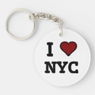 Porte-clés J'aime NYC cœur