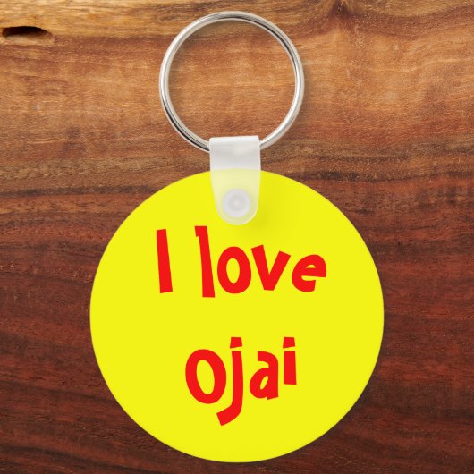 Porte-clés J'aime Ojai (Recto)