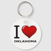 PORTE-CLÉS J'AIME OKLAHOMA (Recto)