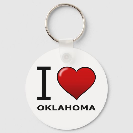 PORTE-CLÉS J'AIME OKLAHOMA (Recto)