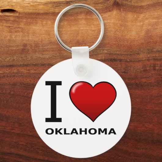 PORTE-CLÉS J'AIME OKLAHOMA (Recto)