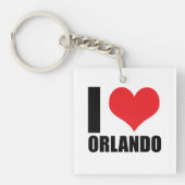 Porte-clés J'aime Orlando (Devant)