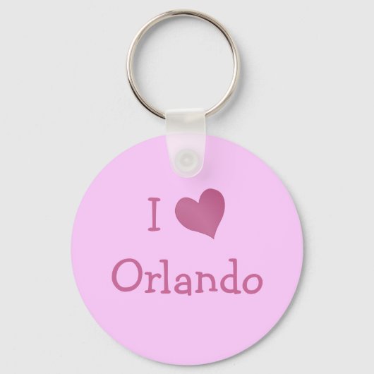 Porte-clés J'aime Orlando (Recto)
