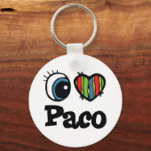 Porte-clés J'aime Paco (Recto)
