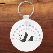 Porte-clés J'aime Panda (Recto)