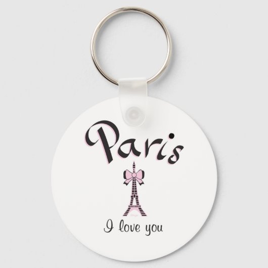 Porte-clés J'aime Paris (Recto)
