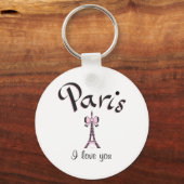 Porte-clés J'aime Paris (Recto)