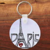 Porte-clés J'aime Paris (Recto)