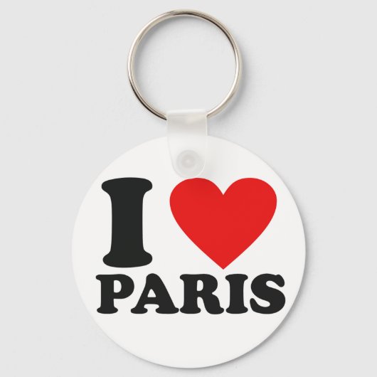 Porte-clés J'aime Paris (Recto)