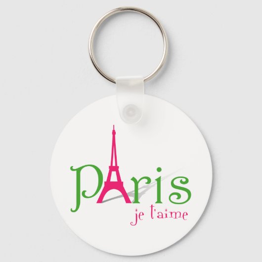 Porte-clés J'aime Paris (Recto)