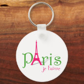 Porte-clés J'aime Paris (Recto)