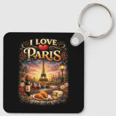 Porte-clés J'aime Paris (Dos)