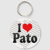 Porte-clés J'aime Pato (Recto)