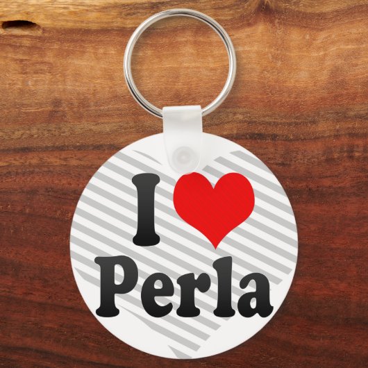 Porte-clés J'aime Perla (Recto)