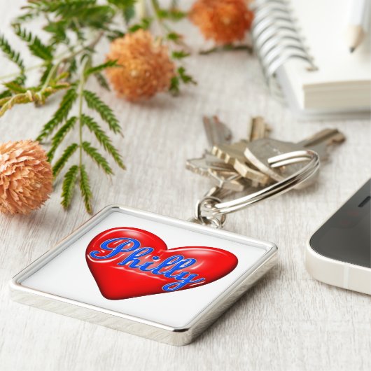 Porte-clés J'aime Philly (Côté)