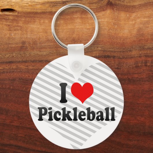Porte-clés J'aime Pickleball (Recto)