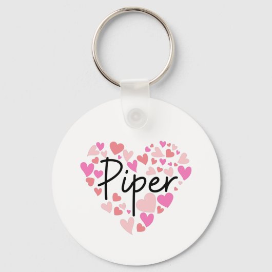 Porte-clés J'aime Piper (Recto)