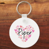 Porte-clés J'aime Piper (Recto)