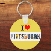 Porte-clés J'aime Pittsburgh (Verso)